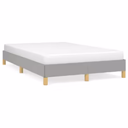 vidaXL Giroletto senza Materasso Grigio Chiaro 120x190 cm in Tessuto - Vista aggiuntiva 2