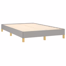 vidaXL Giroletto senza Materasso Grigio Chiaro 120x190 cm in Tessuto - Vista aggiuntiva 3