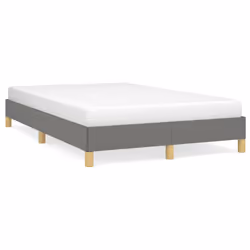 vidaXL Giroletto senza Materasso Grigio Scuro 120x190 cm in Tessuto - Vista aggiuntiva 2