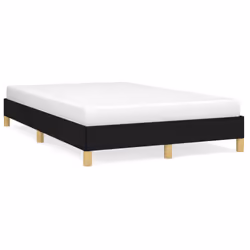 vidaXL Giroletto senza Materasso Nero 120x190 cm in Tessuto - Vista aggiuntiva 2