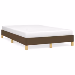 vidaXL Giroletto senza Materasso Marrone Scuro 80x200 cm in Tessuto - Vista aggiuntiva 2