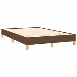 vidaXL Giroletto senza Materasso Marrone Scuro 80x200 cm in Tessuto - Vista aggiuntiva 3