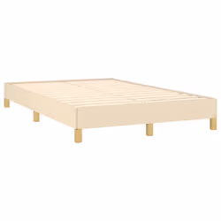 vidaXL Giroletto senza Materasso Crema 120x190cm in Tessuto - Vista aggiuntiva 3