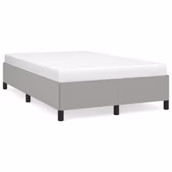 vidaXL Giroletto senza Materasso Grigio Chiaro 120x190 cm in Tessuto - Vista aggiuntiva 2