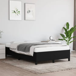 vidaXL Giroletto senza Materasso Nero 120x190 cm in Tessuto