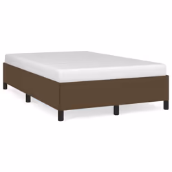 vidaXL Giroletto senza Materasso Marrone Scuro 80x200 cm in Tessuto - Vista aggiuntiva 2
