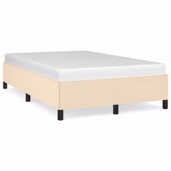 vidaXL Giroletto senza Materasso Crema 120x190cm in Tessuto - Vista aggiuntiva 2