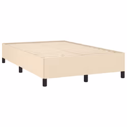 vidaXL Giroletto senza Materasso Crema 120x190cm in Tessuto - Vista aggiuntiva 3