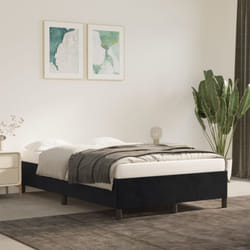 Giroletto Nero 120x190 cm in Velluto vidaXL61088