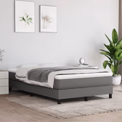 Giroletto a Molle con Materasso Grigio Scuro 120x190cm Tessutocod mxl 87285 - Vista aggiuntiva 3