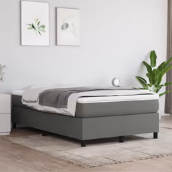 Giroletto a Molle con Materasso Grigio Scuro 120x190cm Tessutocod mxl 111185 - Vista aggiuntiva 3