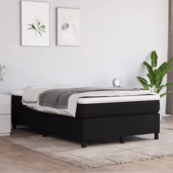 Giroletto a Molle con Materasso Nero 120x190 cm in Tessutocod mxl 87179 - Vista aggiuntiva 3