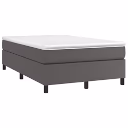 Giroletto a Molle con Materasso Grigio 120x190 cm in Similpellecod mxl 111187 - Vista aggiuntiva 2