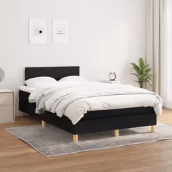 Giroletto a Molle con Materasso Nero 120x190 cm in Tessutocod mxl 116003 - Vista aggiuntiva 3