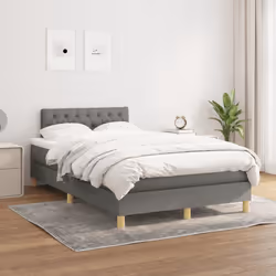 Giroletto a Molle con Materasso Grigio Scuro 120x190cm Tessutocod mxl 92026 - Vista aggiuntiva 3