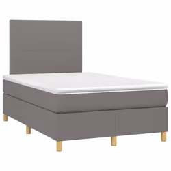 Giroletto a Molle con Materasso Grigio Scuro 120x190cm Tessutocod mxl 92247 - Vista aggiuntiva 2