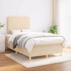 Giroletto a Molle con Materasso Crema 120x190 cm in Tessutocod mxl 116213 - Vista aggiuntiva 3