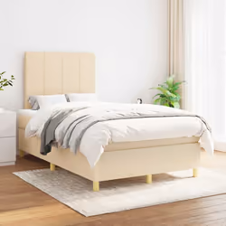 Giroletto a Molle con Materasso Crema 120x190 cm in Tessutocod mxl 115743 - Vista aggiuntiva 3