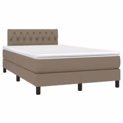 Letto a Molle con Materasso e LED Tortora 120x190 cm in Tessutocod mxl 91996 - Vista aggiuntiva 3