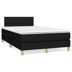 Letto a Molle con Materasso e LED Nero 120x190 cm in Tessutocod mxl 115993