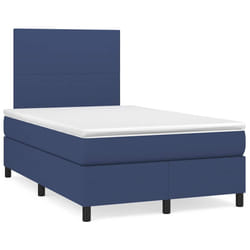 Letto a Molle con Materasso e LED Blu 120x190 cm in Tessutocod mxl 91394