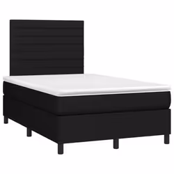 Letto a Molle con Materasso e LED Nero 120x190 cm in Tessutocod mxl 92050 - Vista aggiuntiva 3