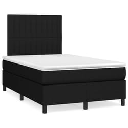 Letto a Molle con Materasso e LED Nero 120x190 cm in Tessutocod mxl 115359