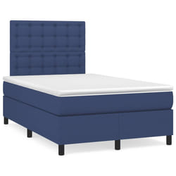 Letto a Molle con Materasso e LED Blu 120x190 cm in Tessutocod mxl 91388