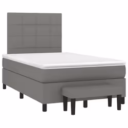 Giroletto a Molle con Materasso Grigio Scuro 120x190cm Tessutocod mxl 115815 - Vista aggiuntiva 2