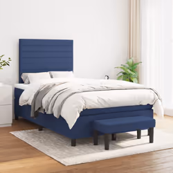 Giroletto a Molle con Materasso Blu 120x190 cm in Tessutocod mxl 116494 - Vista aggiuntiva 3