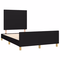 Giroletto con Testiera Nero 120x190 cm in Tessutocod mxl 116540 - Vista aggiuntiva 3
