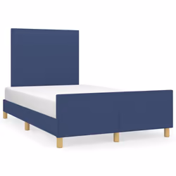 vidaXL Giroletto senza Materasso Blu 120x190 cm in Tessuto - Vista aggiuntiva 2