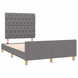 Giroletto con Testiera Grigio Scuro 120x190 cm in Tessutocod mxl 92268 - Vista aggiuntiva 3