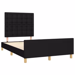 Giroletto con Testiera Nero 120x190 cm in Tessutocod mxl 116232 - Vista aggiuntiva 3