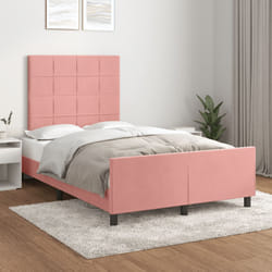 Giroletto con Testiera Rosa 120x190 cm in Vellutocod mxl 116242
