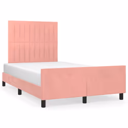 Giroletto con Testiera Rosa 120x190 cm in Vellutocod mxl 116243 - Vista aggiuntiva 2