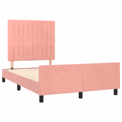 Giroletto con Testiera Rosa 120x190 cm in Vellutocod mxl 116243 - Vista aggiuntiva 3