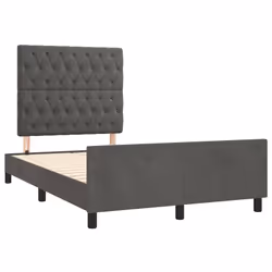 Giroletto con Testiera Grigio Scuro 120x190 cm in Vellutocod mxl 116244 - Vista aggiuntiva 3