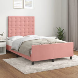 Giroletto con Testiera Rosa 120x190 cm in Vellutocod mxl 116247