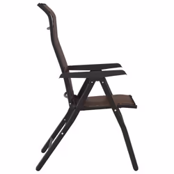 VidaXL 3270611 sedia da esterno Terrazzo Rattan sintetico, Acciaio Marrone - Vista aggiuntiva 7
