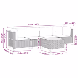 VidaXL 3261727 set mobili da esterno - Vista aggiuntiva 8