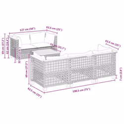 VidaXL 3261735 set mobili da esterno - Vista aggiuntiva 8