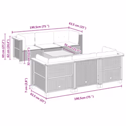 VidaXL 3261737 set mobili da esterno - Vista aggiuntiva 7