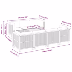 VidaXL 3261749 set mobili da esterno - Vista aggiuntiva 8