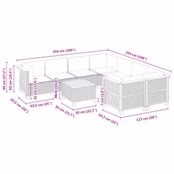 VidaXL 3261773 set mobili da esterno - Vista aggiuntiva 8