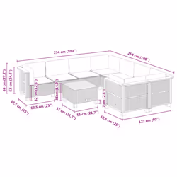 VidaXL 3261776 set mobili da esterno - Vista aggiuntiva 8