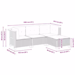 VidaXL 3261779 set mobili da esterno - Vista aggiuntiva 8