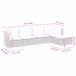 VidaXL 3261785 set mobili da esterno - Vista aggiuntiva 8