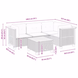 VidaXL 3261800 set mobili da esterno - Vista aggiuntiva 8