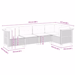 VidaXL 3261811 set mobili da esterno - Vista aggiuntiva 6